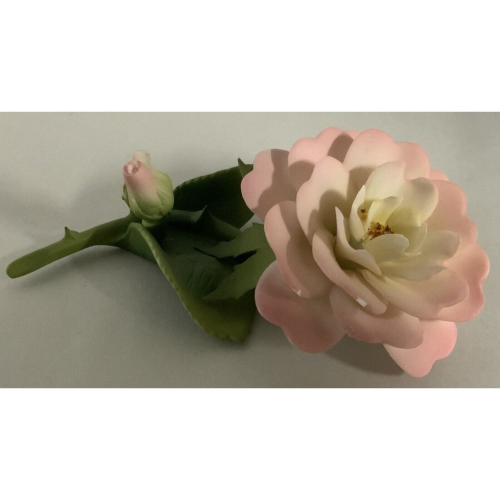 Vintage Hamilton Collection Porcelain “Damask Rose” Figurine (See Desc.)